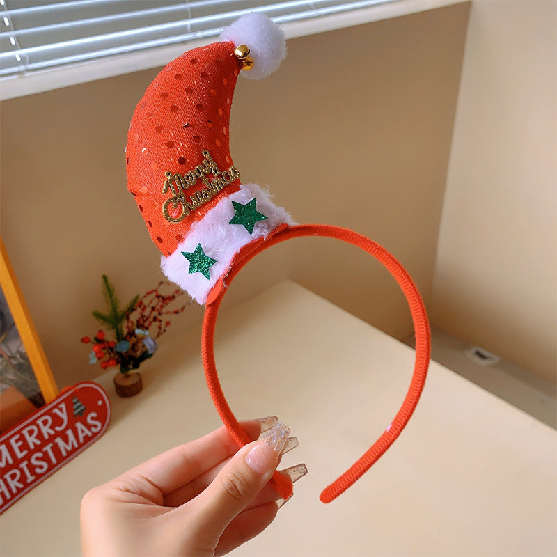 Wholesale 3D Cartoon Christmas Fabric Headbands